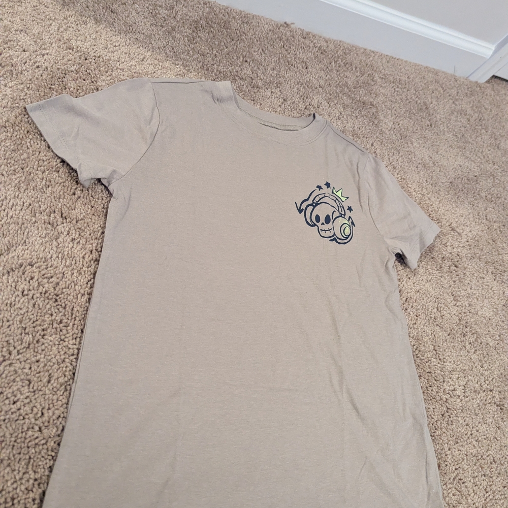OshKosh B'gosh Beige Skull Graphic Tee